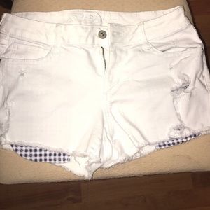 White Arizona jean/denim shorts